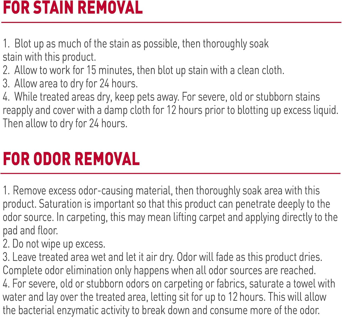 Nature’s Miracle Stain and Odor Remover Dog, 32 Ounces