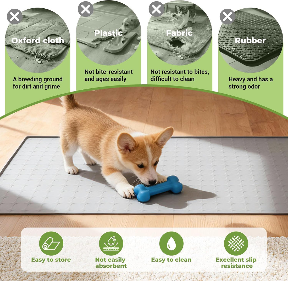Dog Food Mat for Floors Waterproof