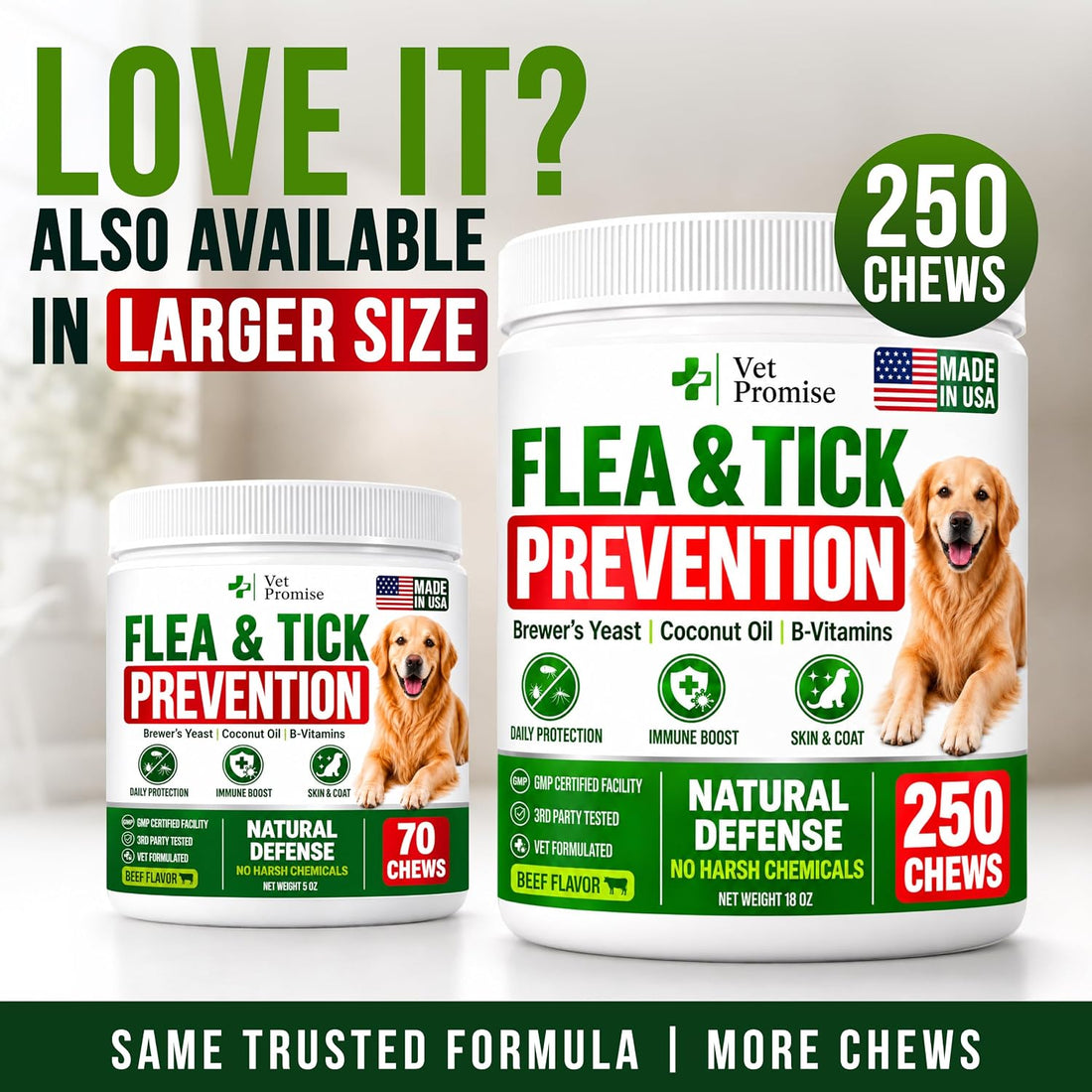 Flea and Tick Prevention for Dogs Chewables
