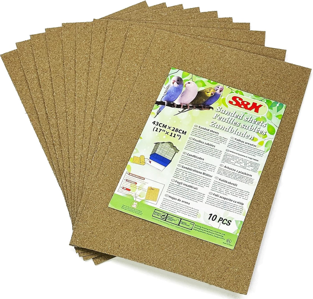 S&X Bird Cage Liners 17 x 11in, 10-Pack