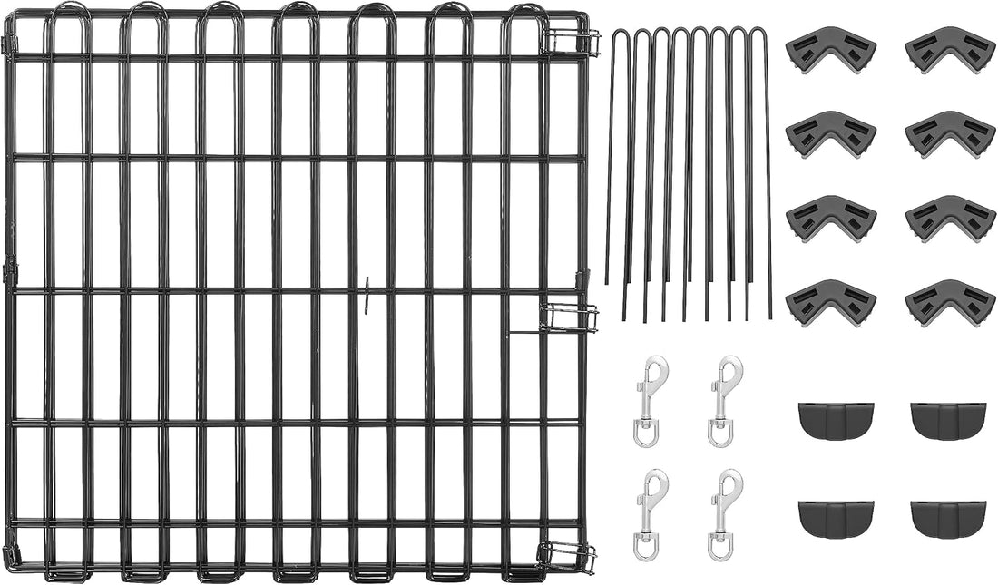 Foldable Octagonal Metal Exercise Dog Playpen