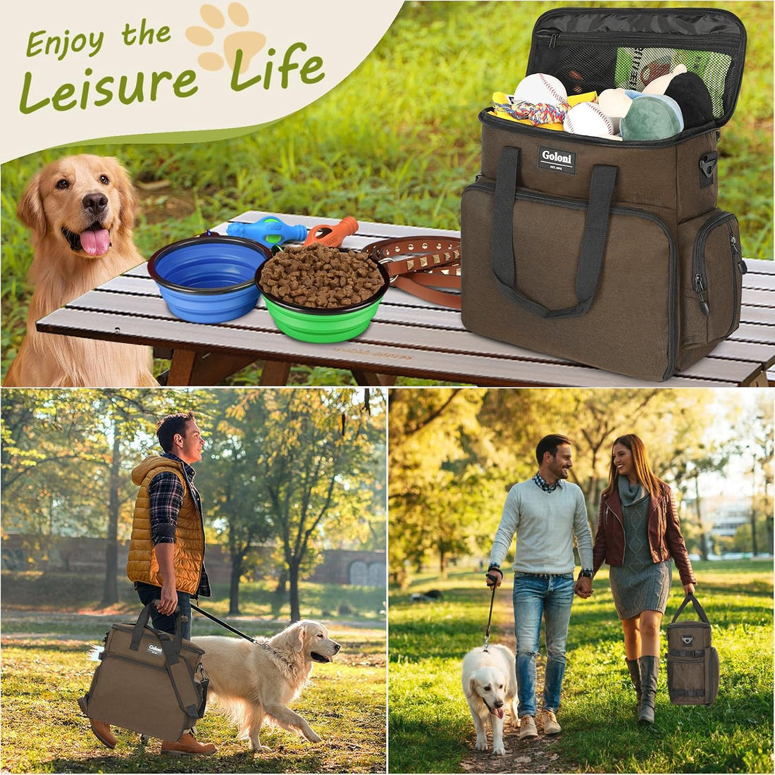Dog Travel Bag Airline Approved–Pet Travel Tote with Collapsible