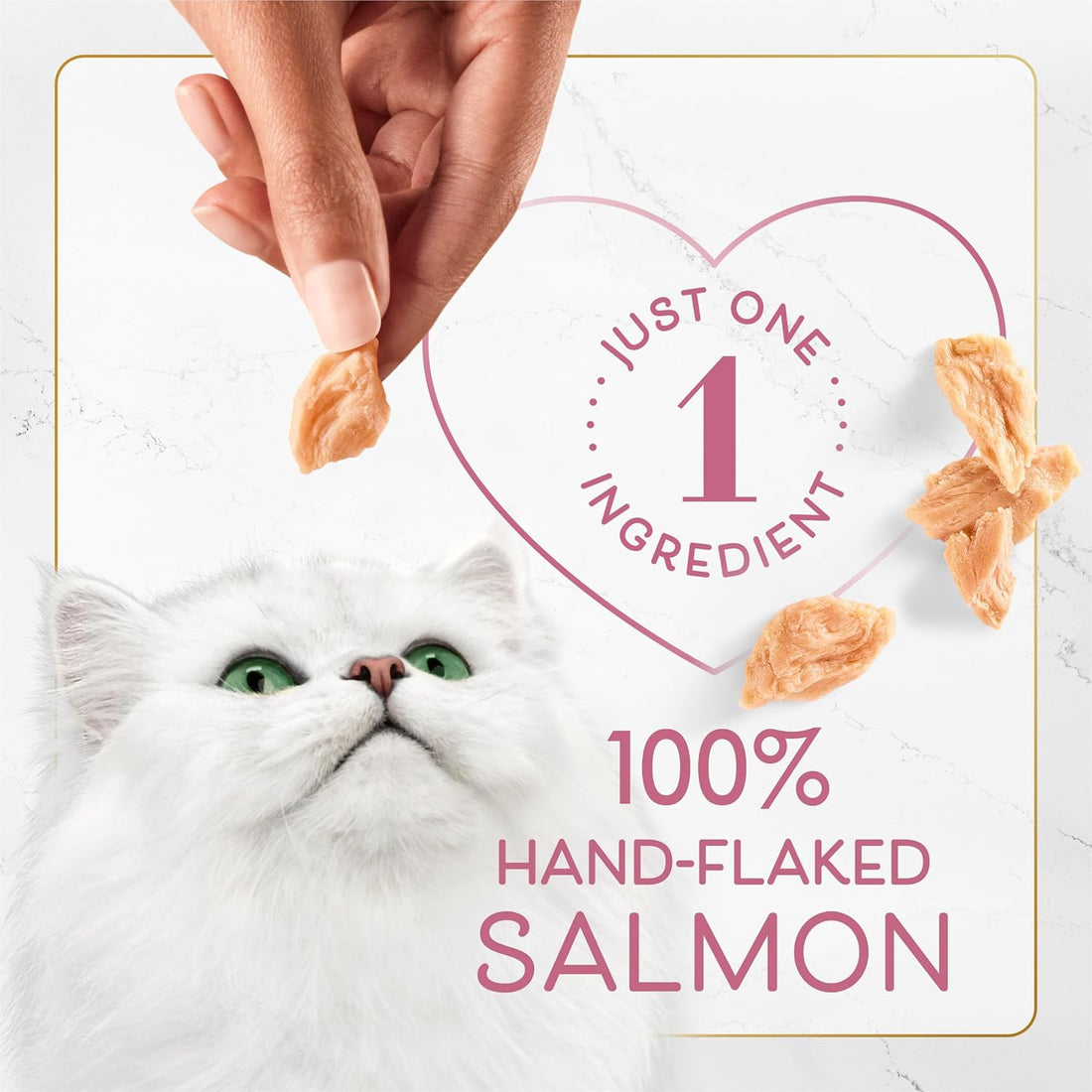 Purina Fancy Feast Purely Hand-Flaked Salmon Cat Treats, Real Fish