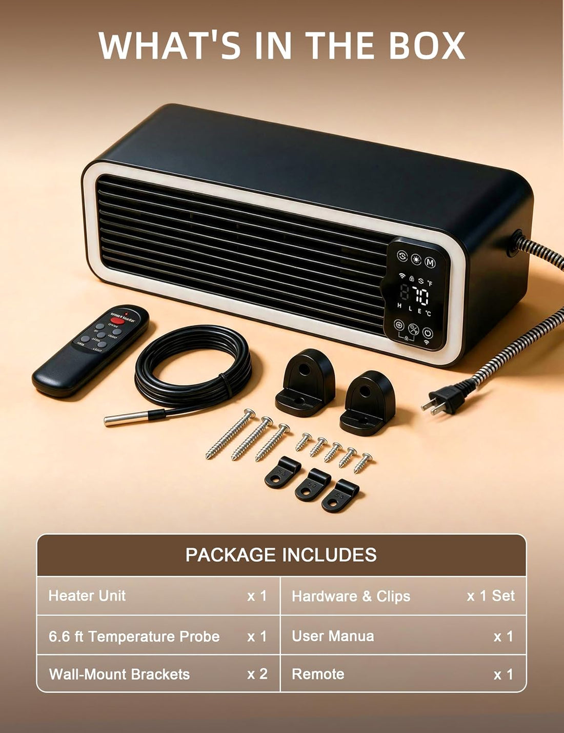 1200W WiFi Dog House Heater for Kennel with Thermostat, App Control