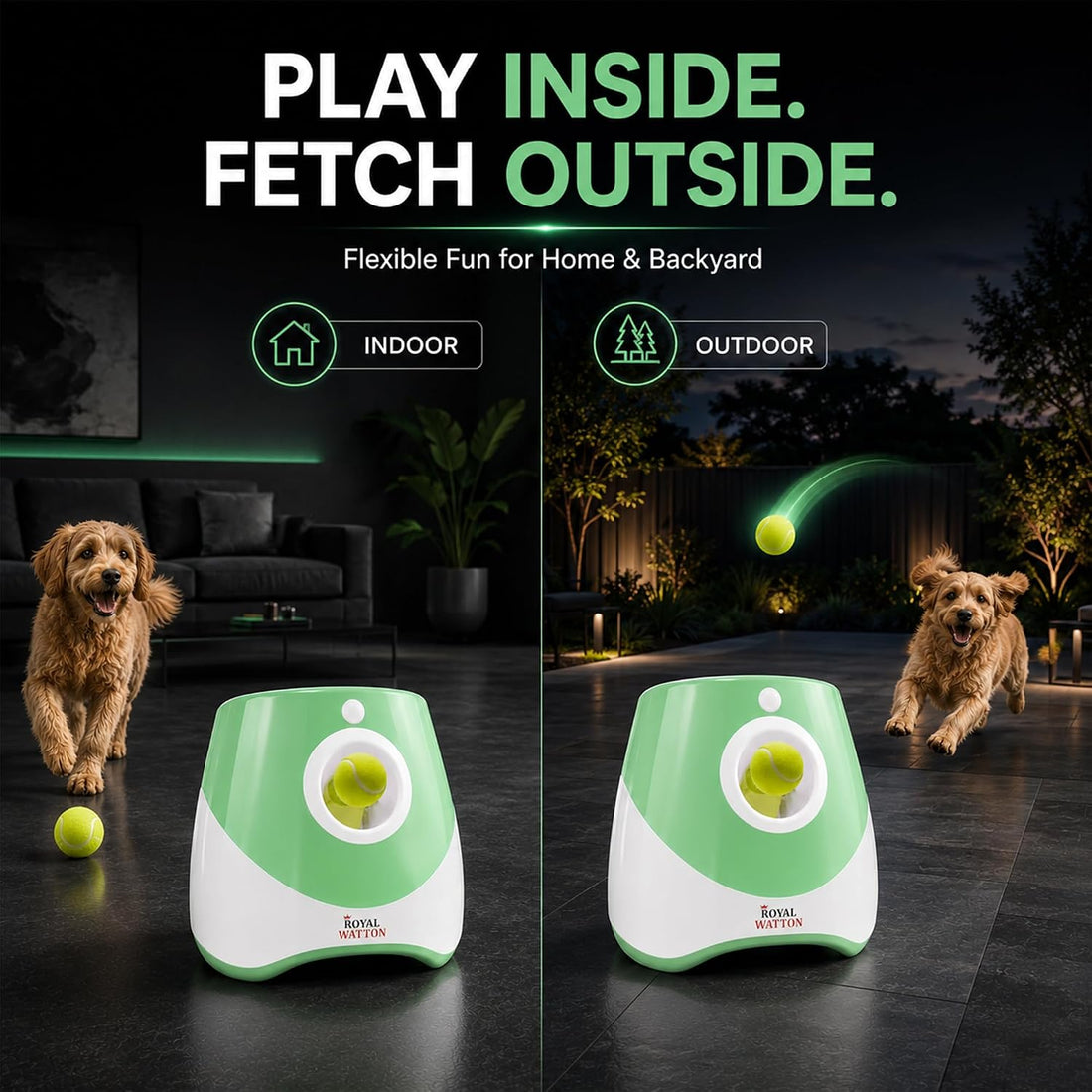 Automatic Dog Ball Launcher for Dogs with 10 Balls