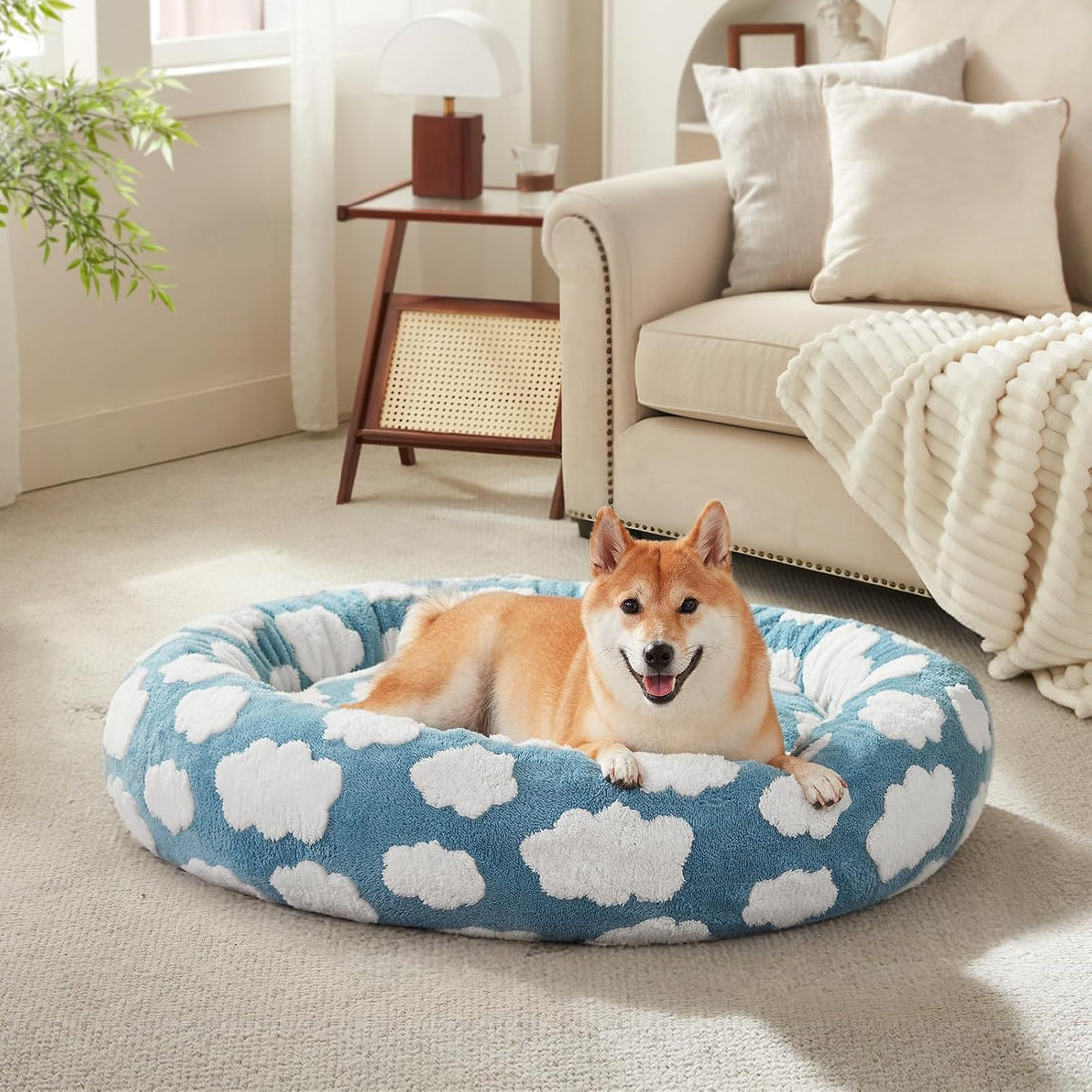 JOEJOY Donut Dog Bed Medium Size Dog