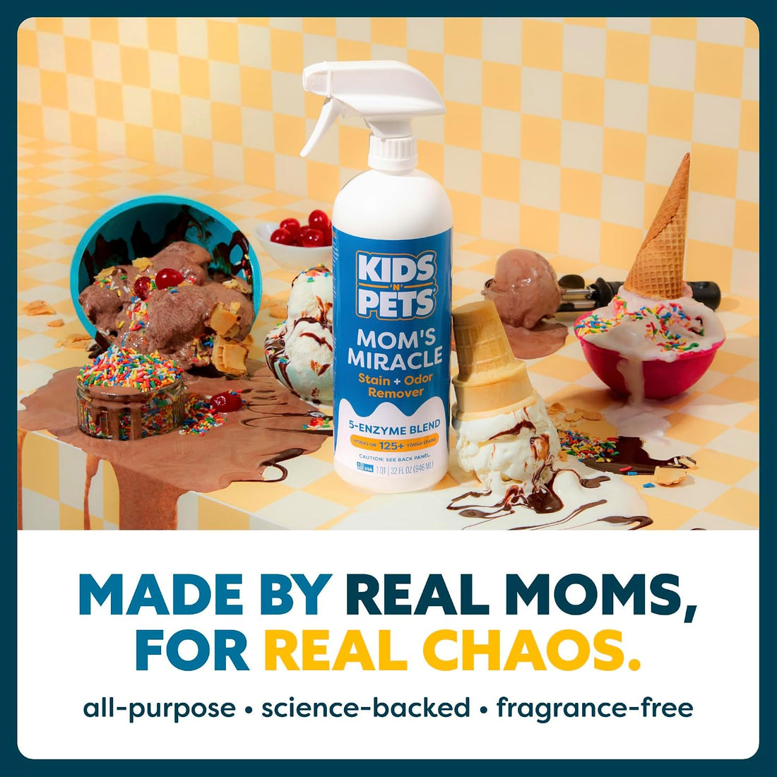 KIDS 'N' PETS Mom's Miracle Stain and Odor Remover, 32oz