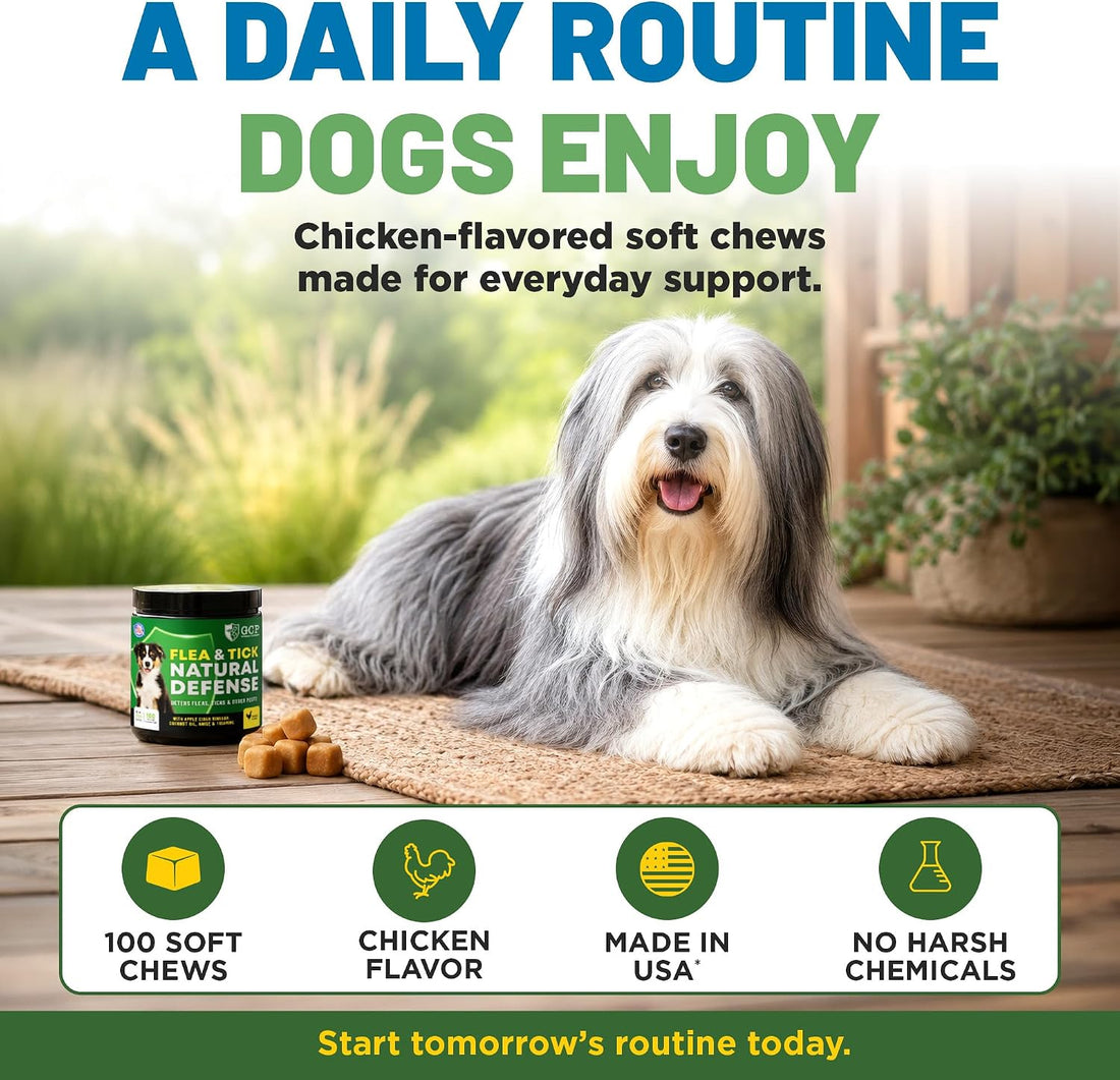 Guardian’s Choice Flea Chews for Dogs, Pet Flea Chewable, 100 Count
