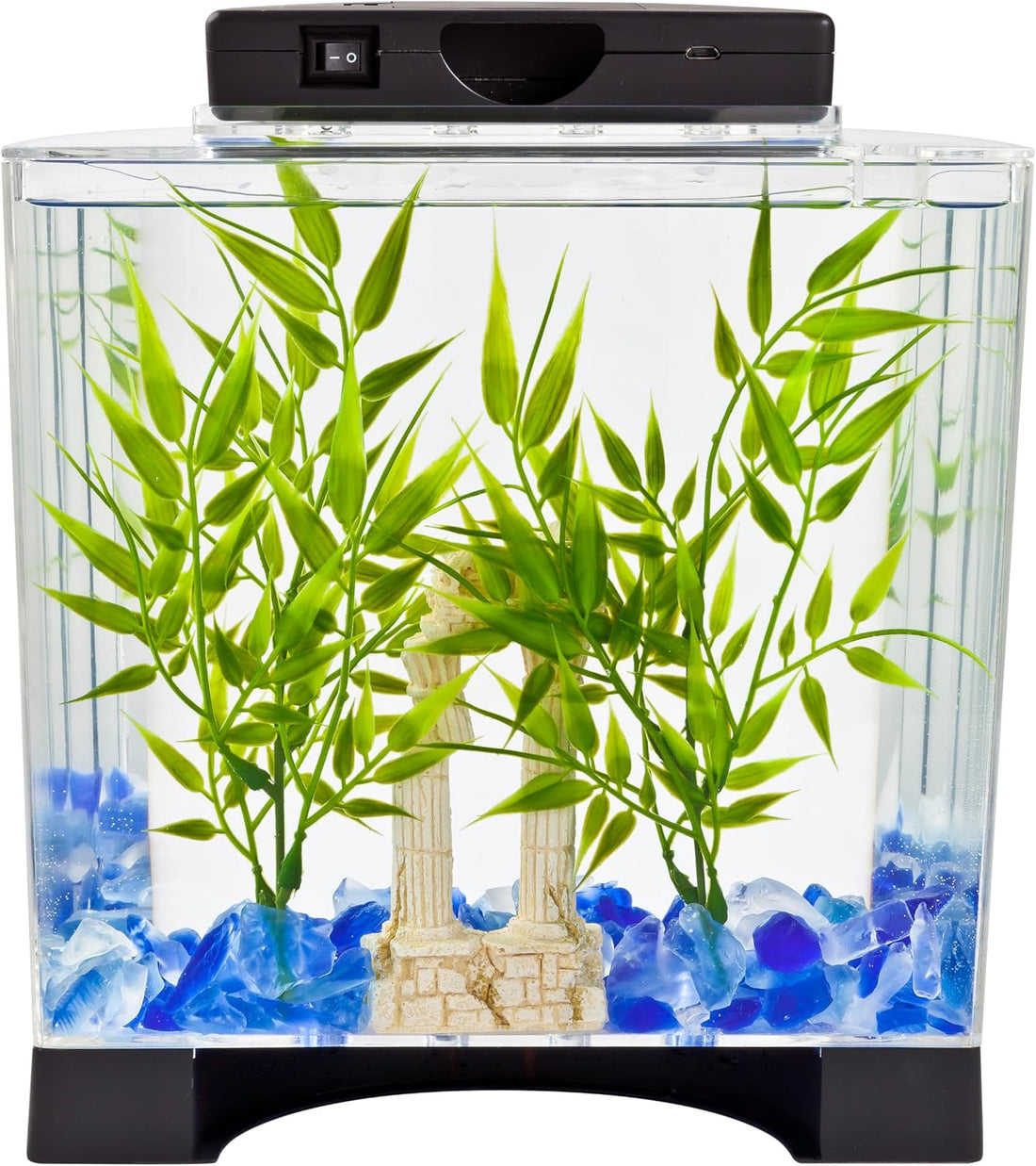 Tetra LED Half Moon 1.1 Gallon Fish Tank Kit for Betta Fish