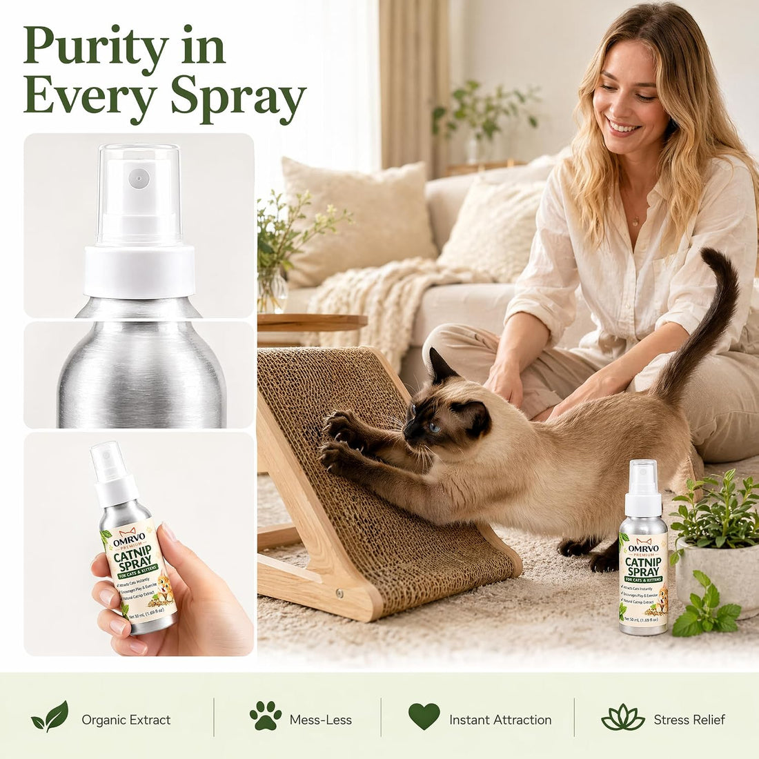 OMRVO Catnip Spray for Cats & Kittens