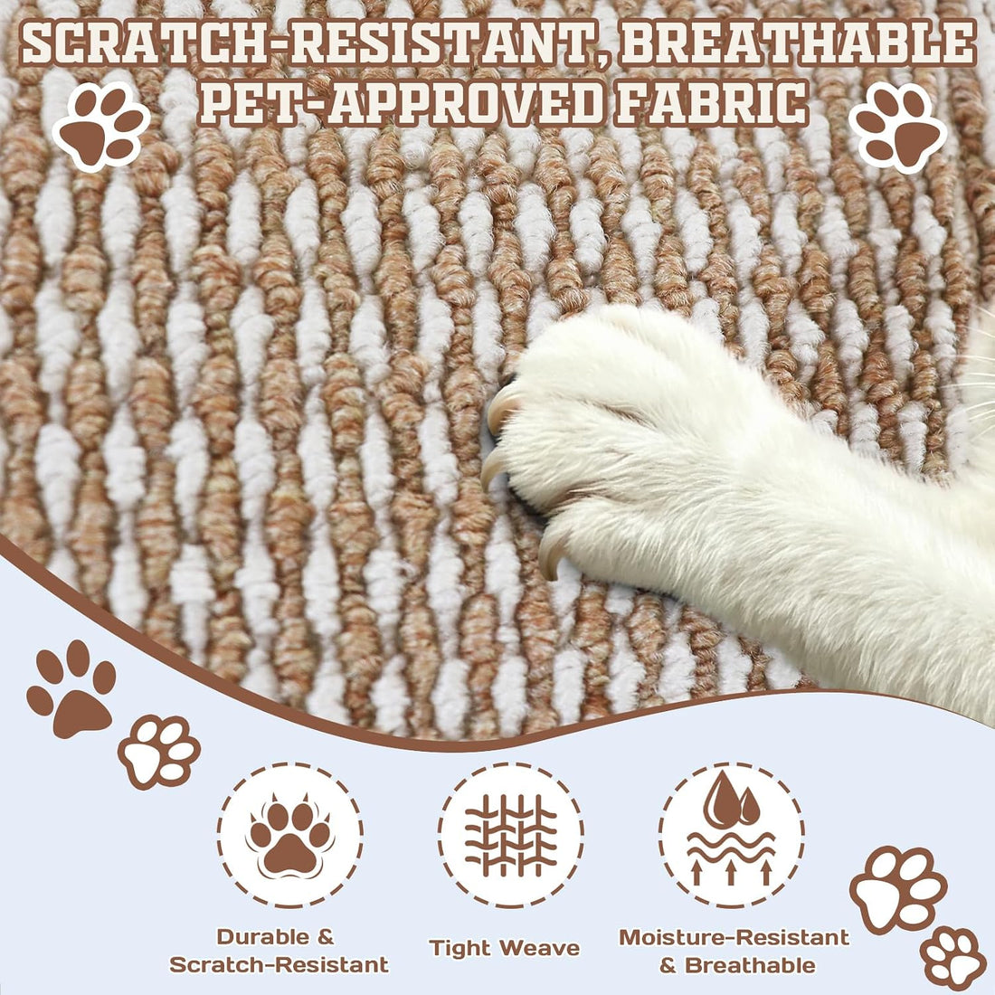 Door & Wall Corner Cat Scratcher, 19.68x7.8 Inch Scratch Pad for Cats