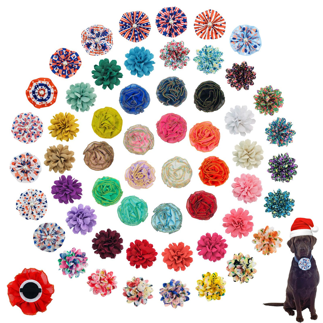 URABLAZ Dog Collar Large Flowers