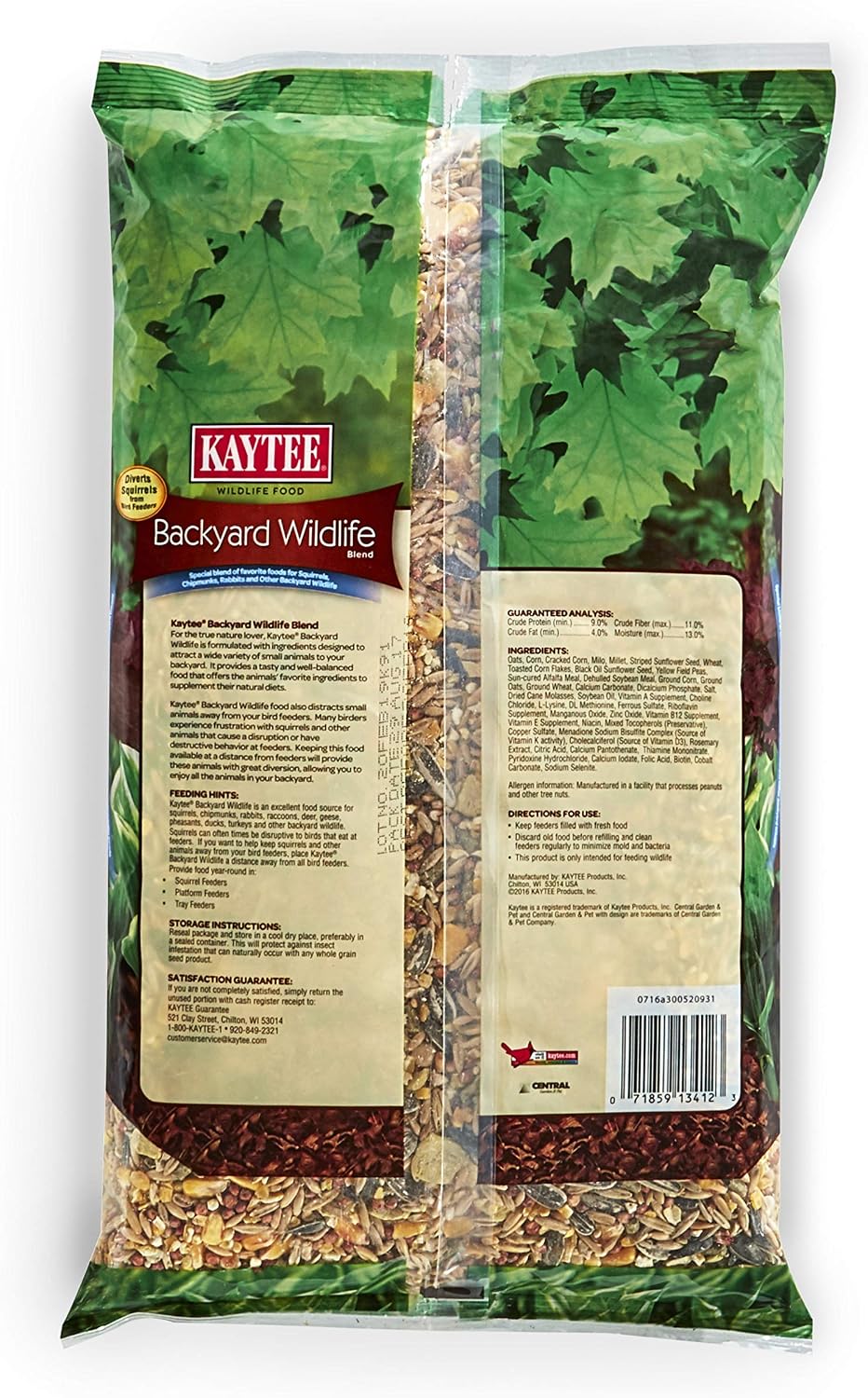 Kaytee Ultimate Backyard Wildlife Food for Wild Squirrels, Rabbits