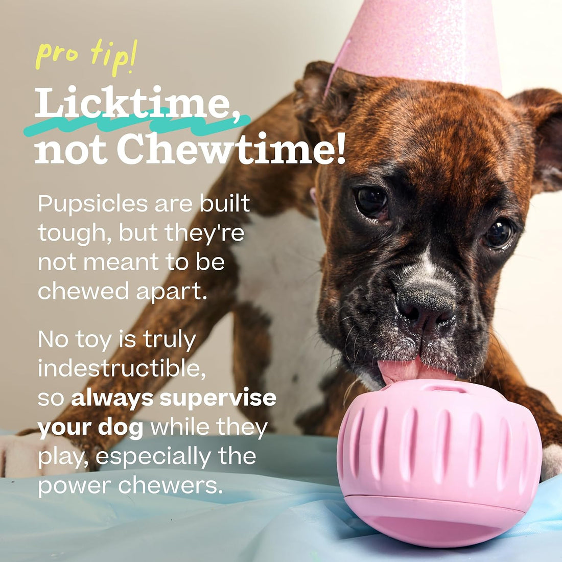 WOOF Pupsicle Party Pack - Large Blue Pupsicle + Large Birthday Pops