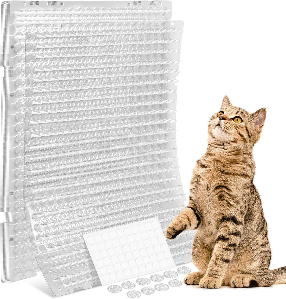 12Pack 16 x 13 in Scat Mat for Cats, Cat Repellent Mat with Spikes