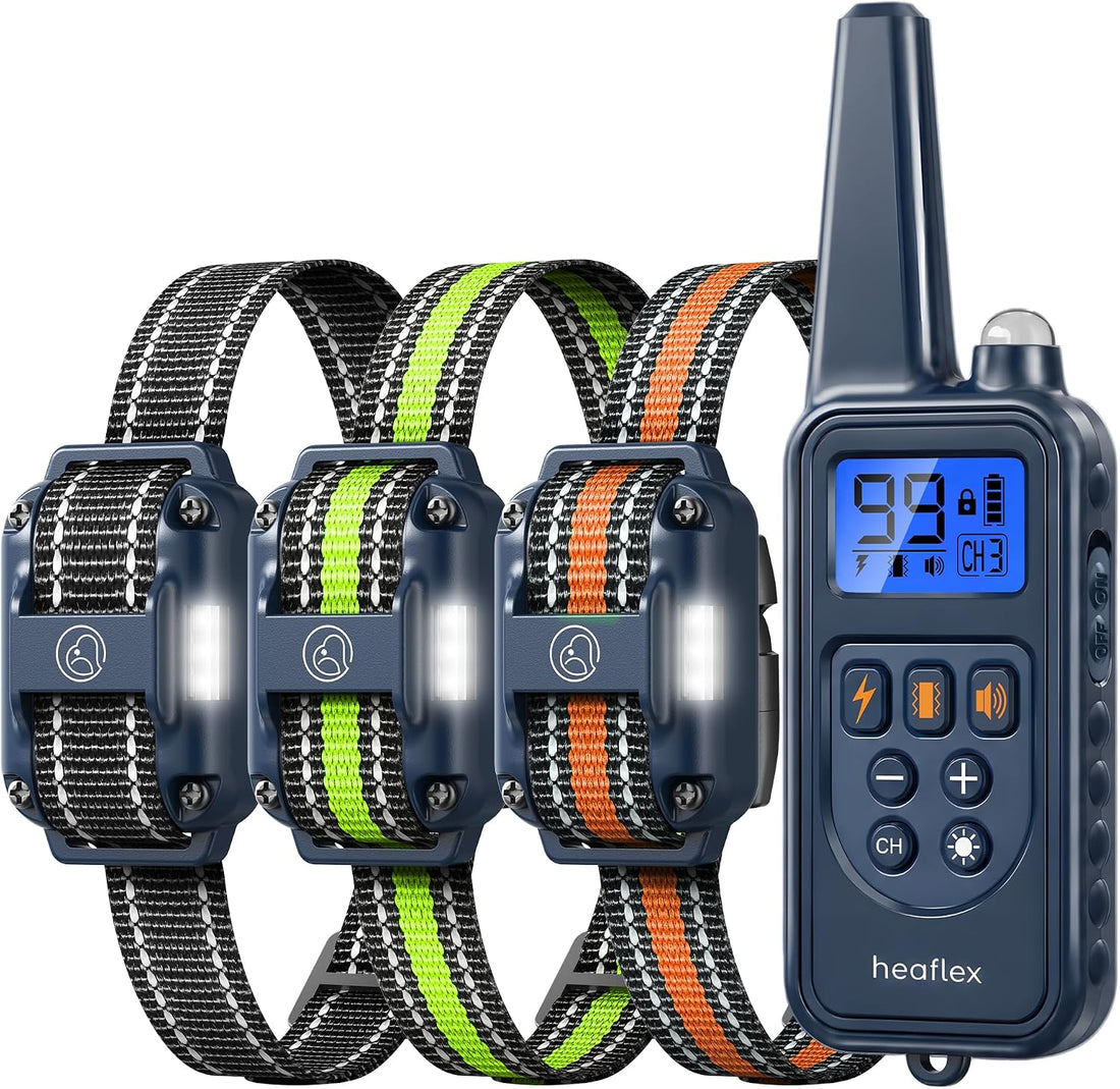 Shock Collar for 3 Dogs, Dog Training Collar with Remote, Rechargeable