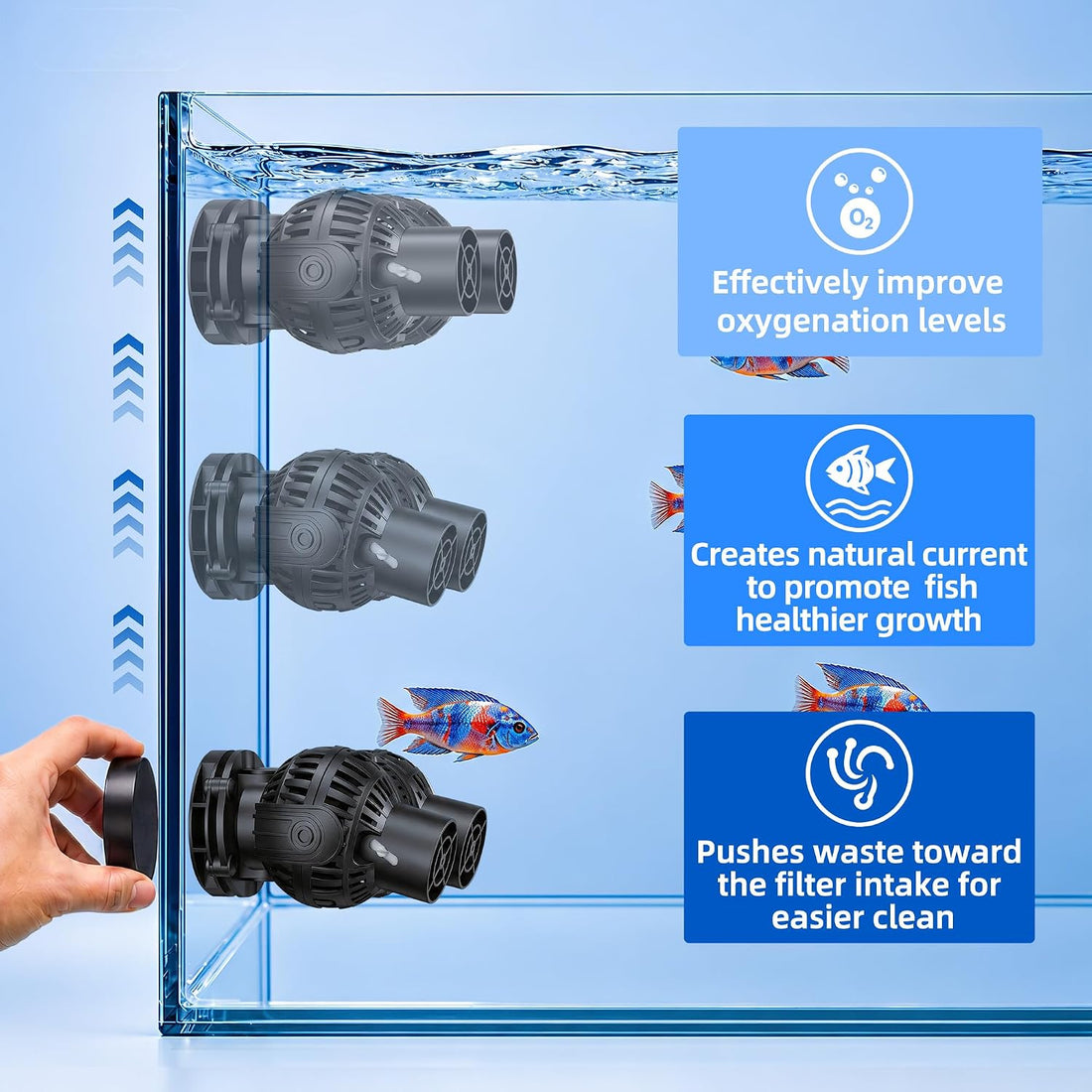 FREESEA Magnetic Wave Maker for Aquarium
