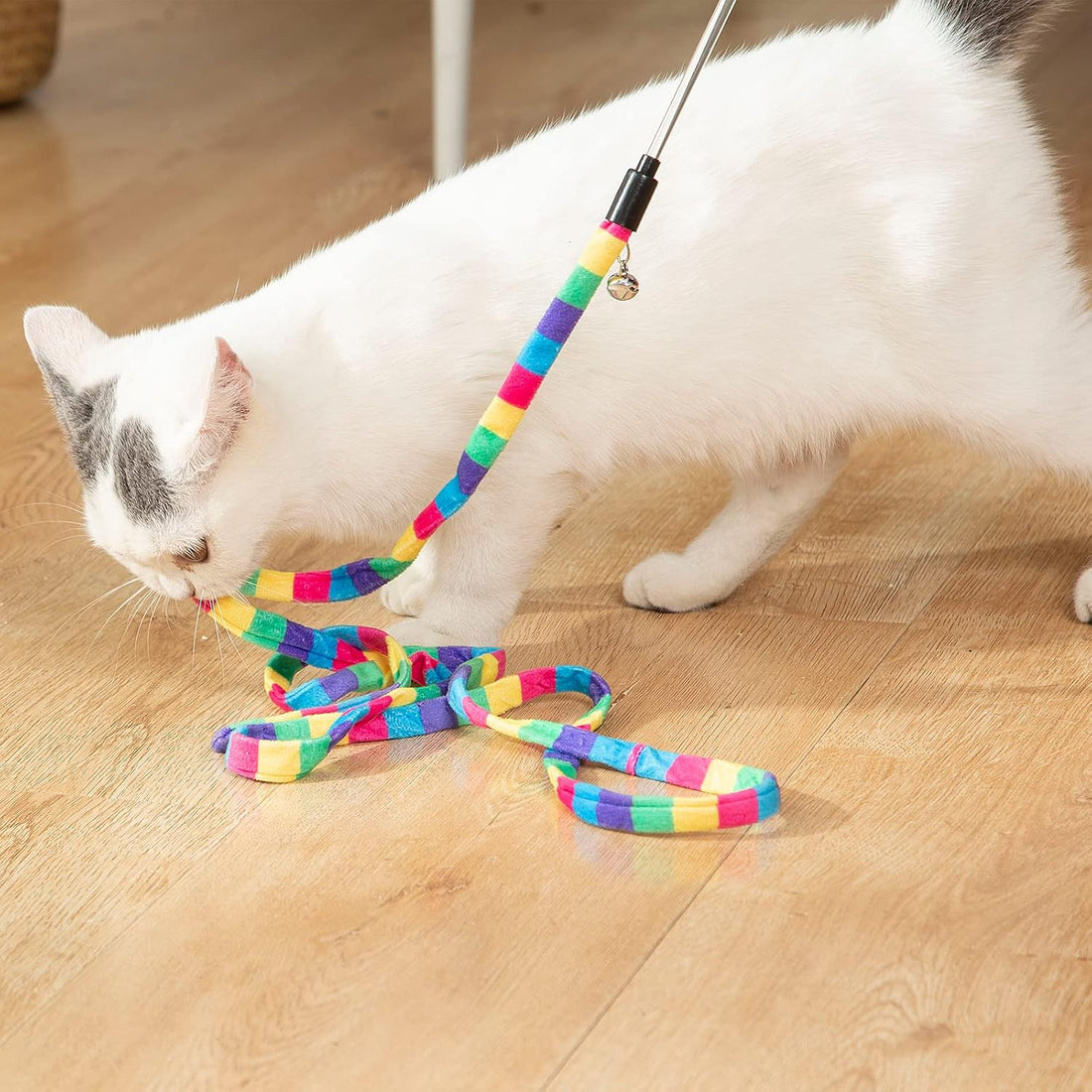 FYNIGO Interactive Cat Wand Toys for Indoor Cats