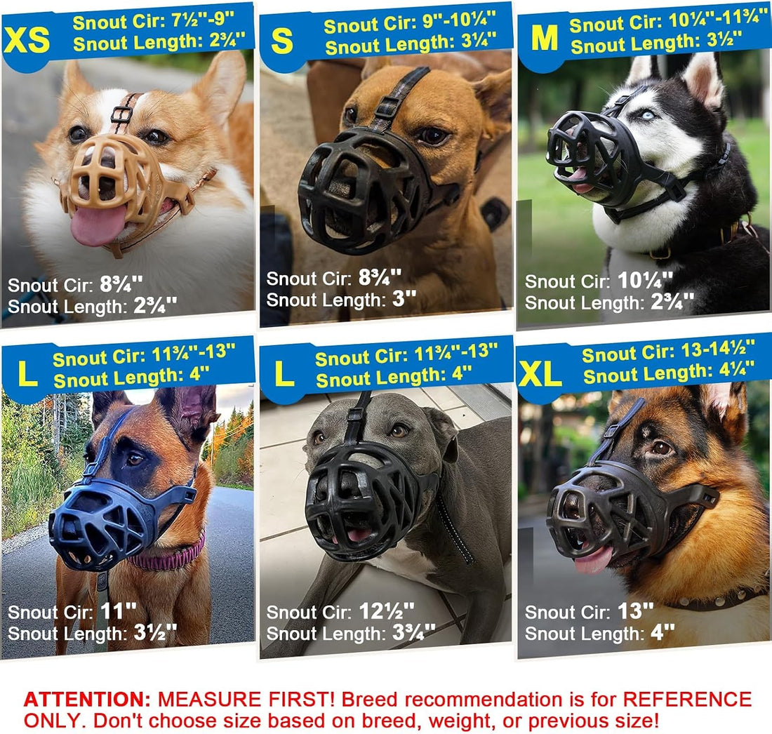 Mayerzon Basket Dog Muzzle for Large Medium Small Dogs German Shepherd