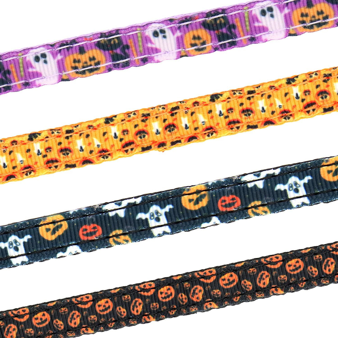 Halloween Cat Collar,2 Pack Collar with Bells, Orange+Black