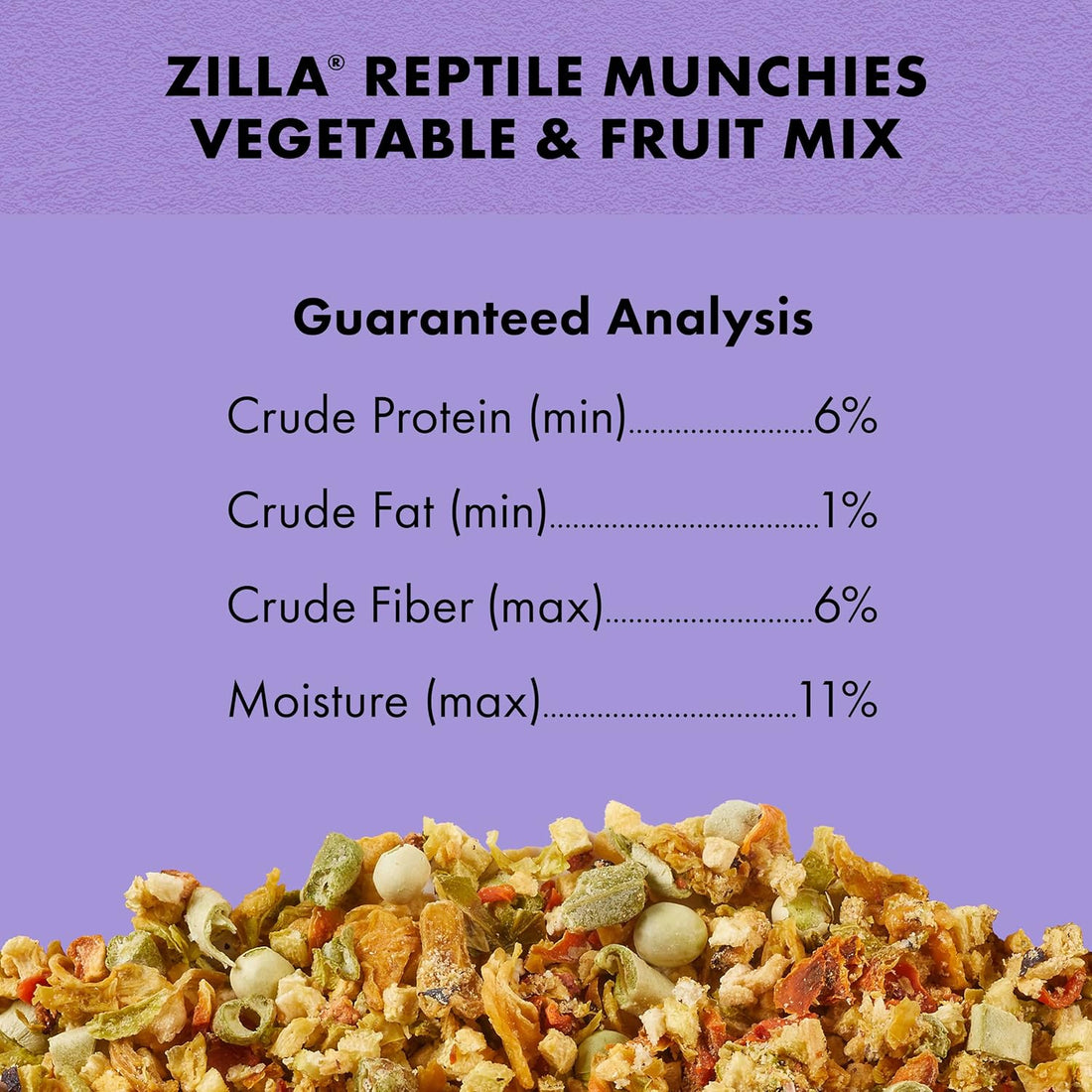 Zilla Reptile Munchies Vegetable and Fruit Mix 4 oz.