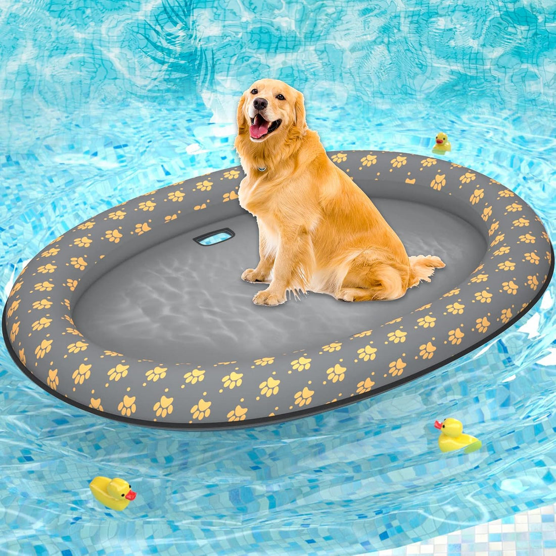 Pet Soft Dog Float Raft - Inflatable Dog Swimming Float for Summer