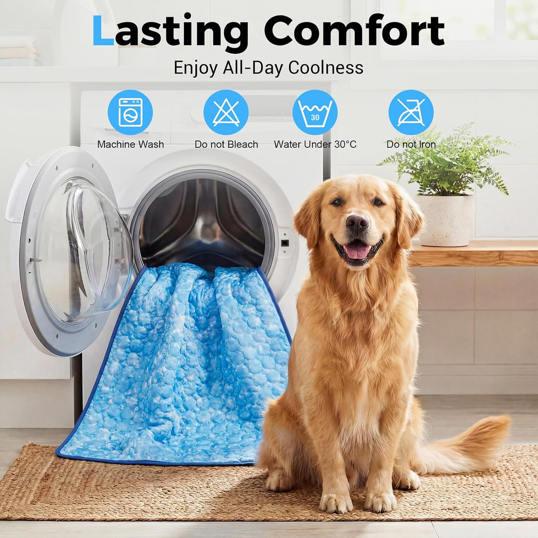 Dog Cooling Mat, Large Cooling Pad for Dogs Cats