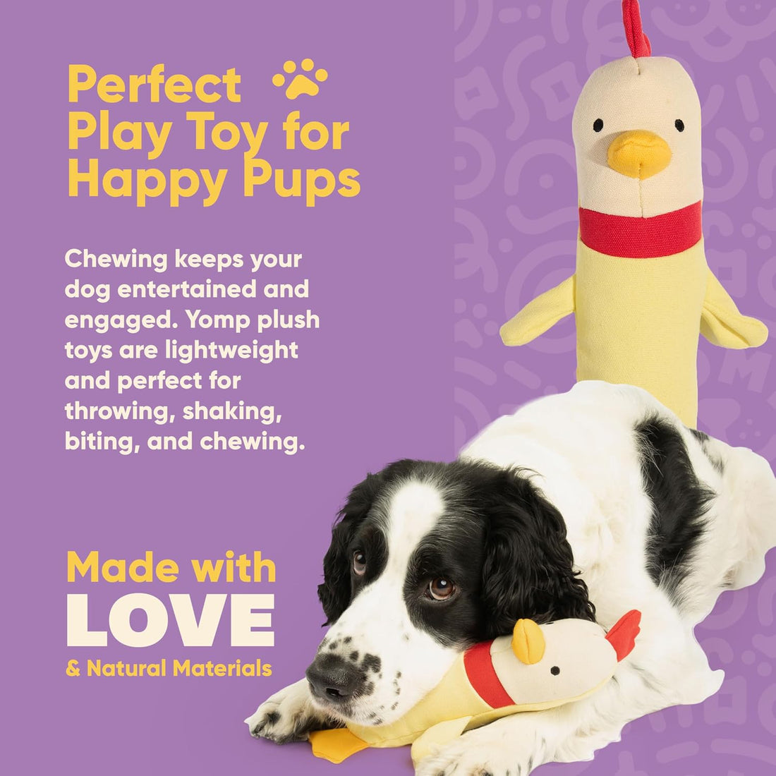 Yomp Chicken Dog Toy – Durable Stuffed
