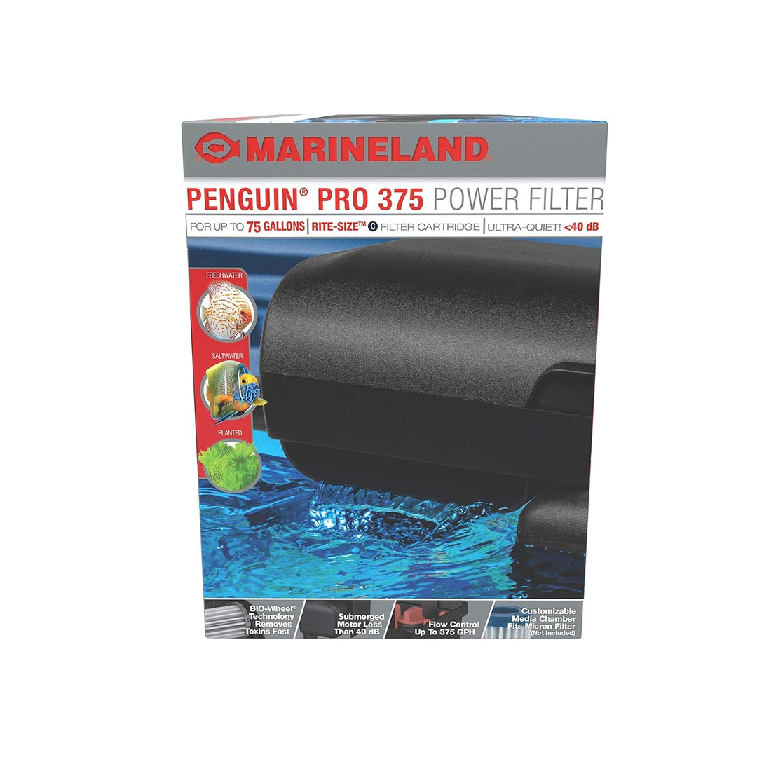 Marineland Bio-Wheel Penguin 200 GPH Power Aquarium Filter