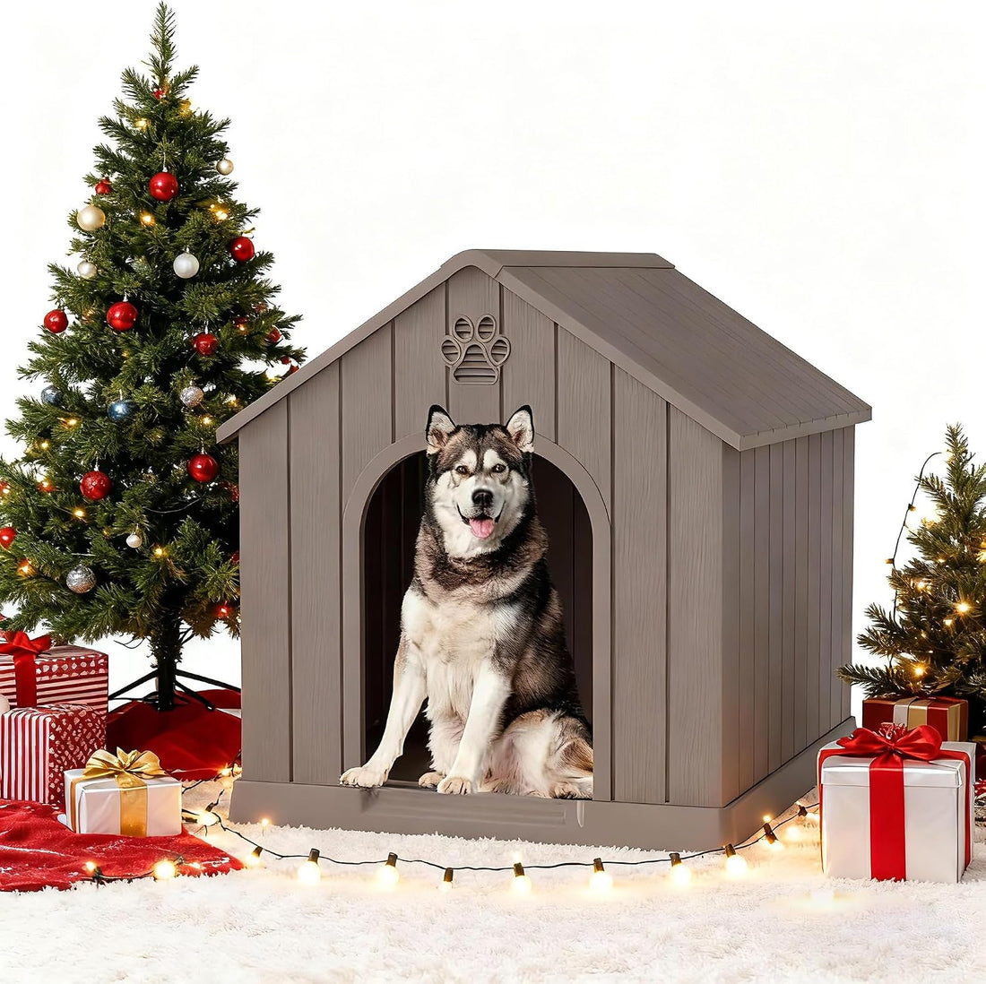 Fancyango Medium Large Dog House Outdoor Indoor