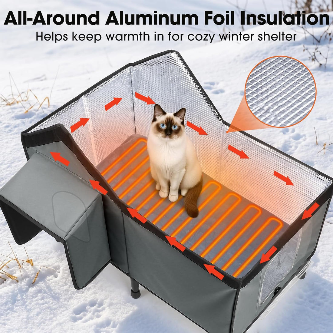 Heated Cat House for Outside