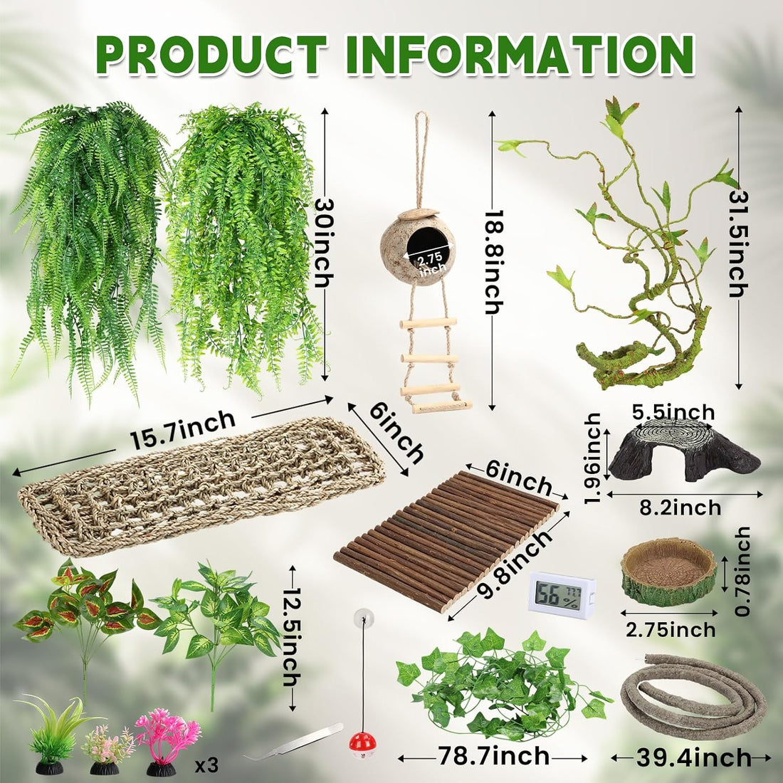 Reptile Plants for Bearded Dragon Tank Accessories