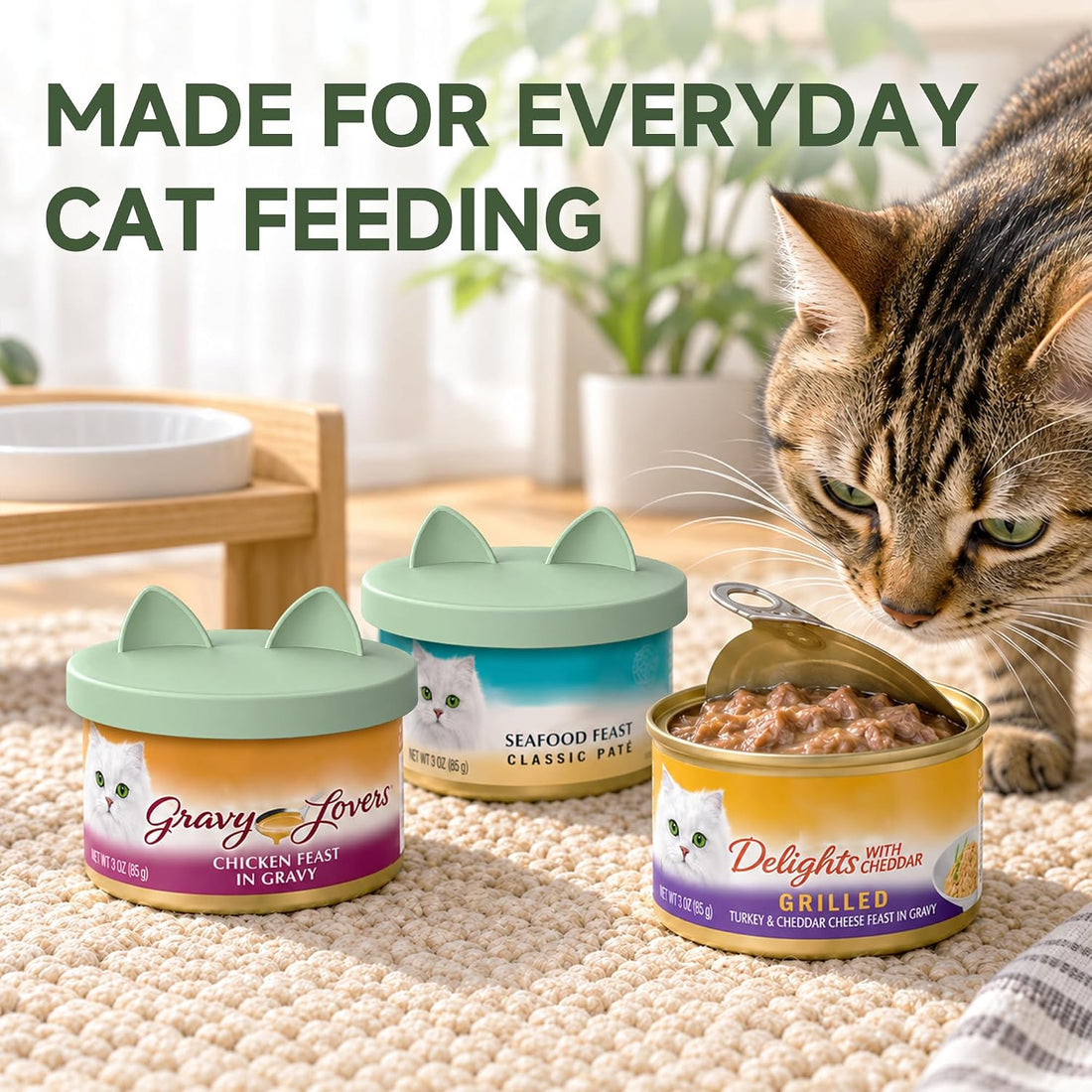 OHMO 2 Pack Cat Food Can Lids