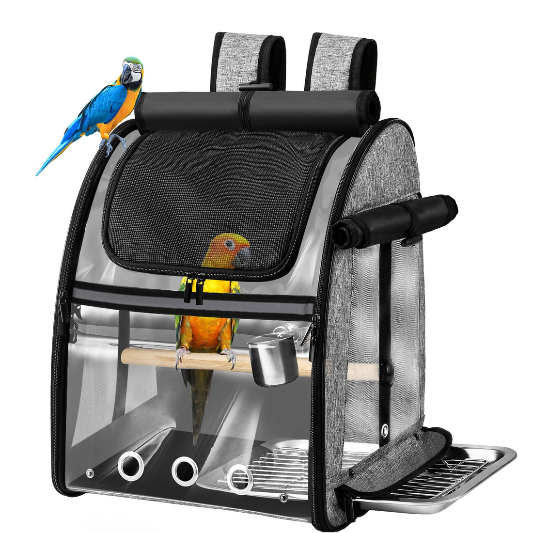 SUERTREE Bird Carrier Bag with Indestructible Stainless Steel Mesh
