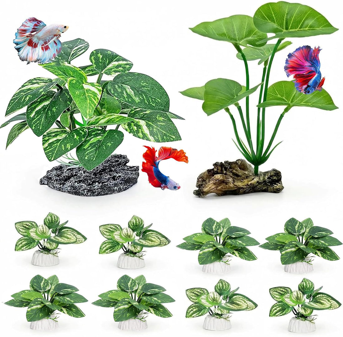 2-Pack Aquarium Decor Fish Tank Decorations 6-inch Betta Fish Tank