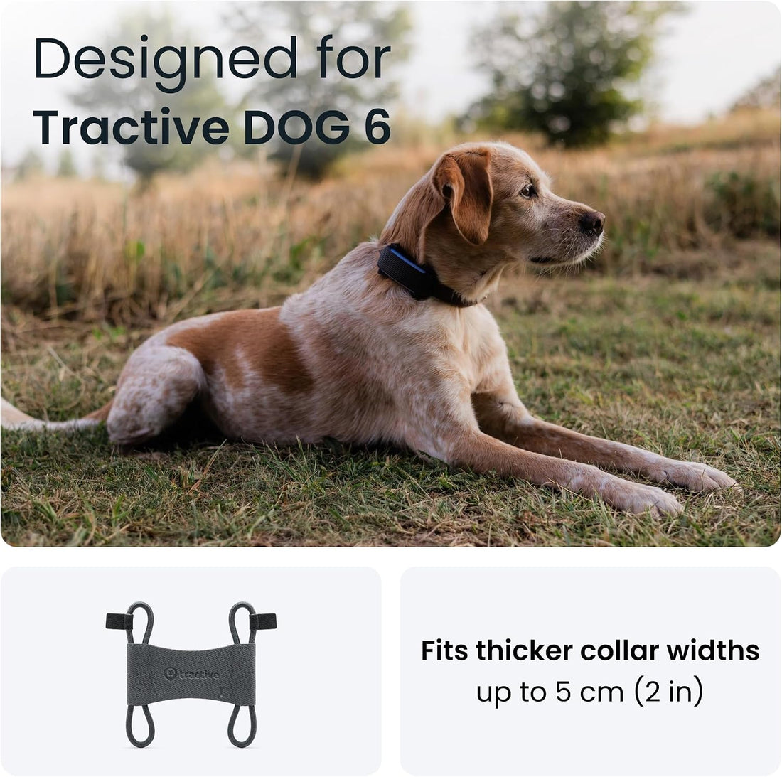 Tractive Fabric Clip Mount x2 for Tractive Dog 6 GPS Tracker - Large