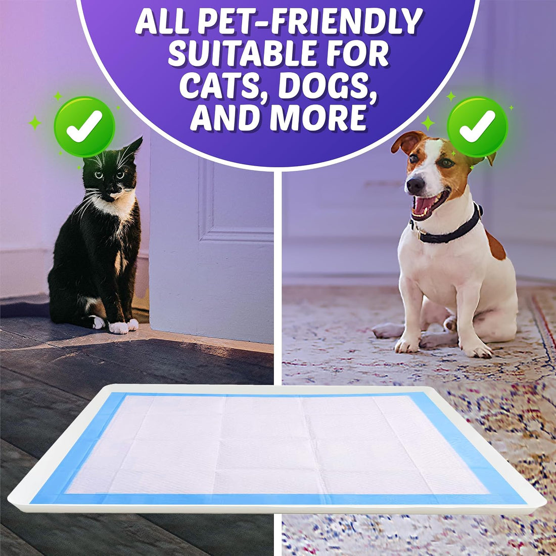 Dog Pee Pad Holder - Fits Up to 28” x 30” Pee Pad - 1 Pack