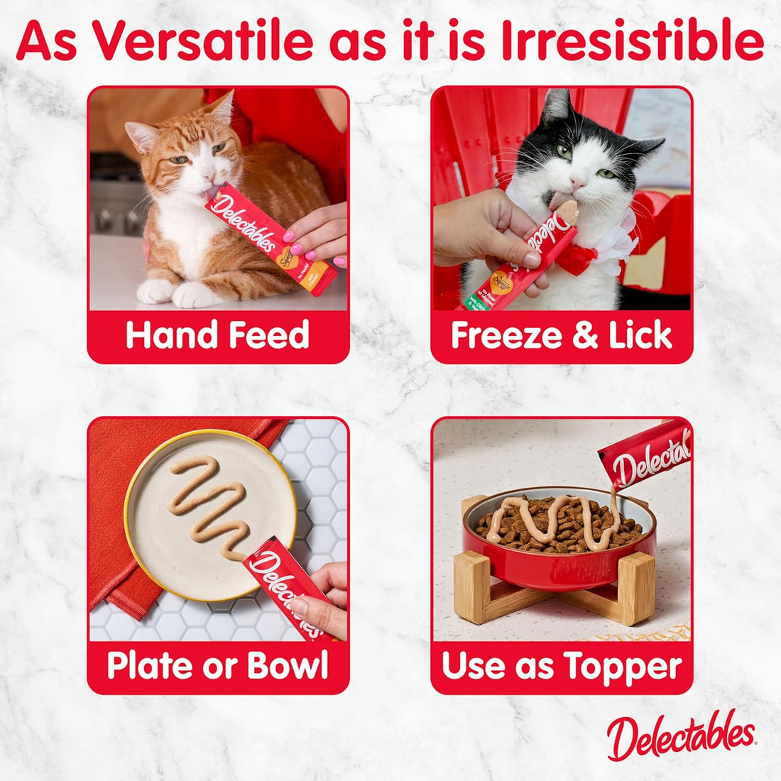 Delectables Squeeze Up Variety Pack, Creamy Squeezable Puree
