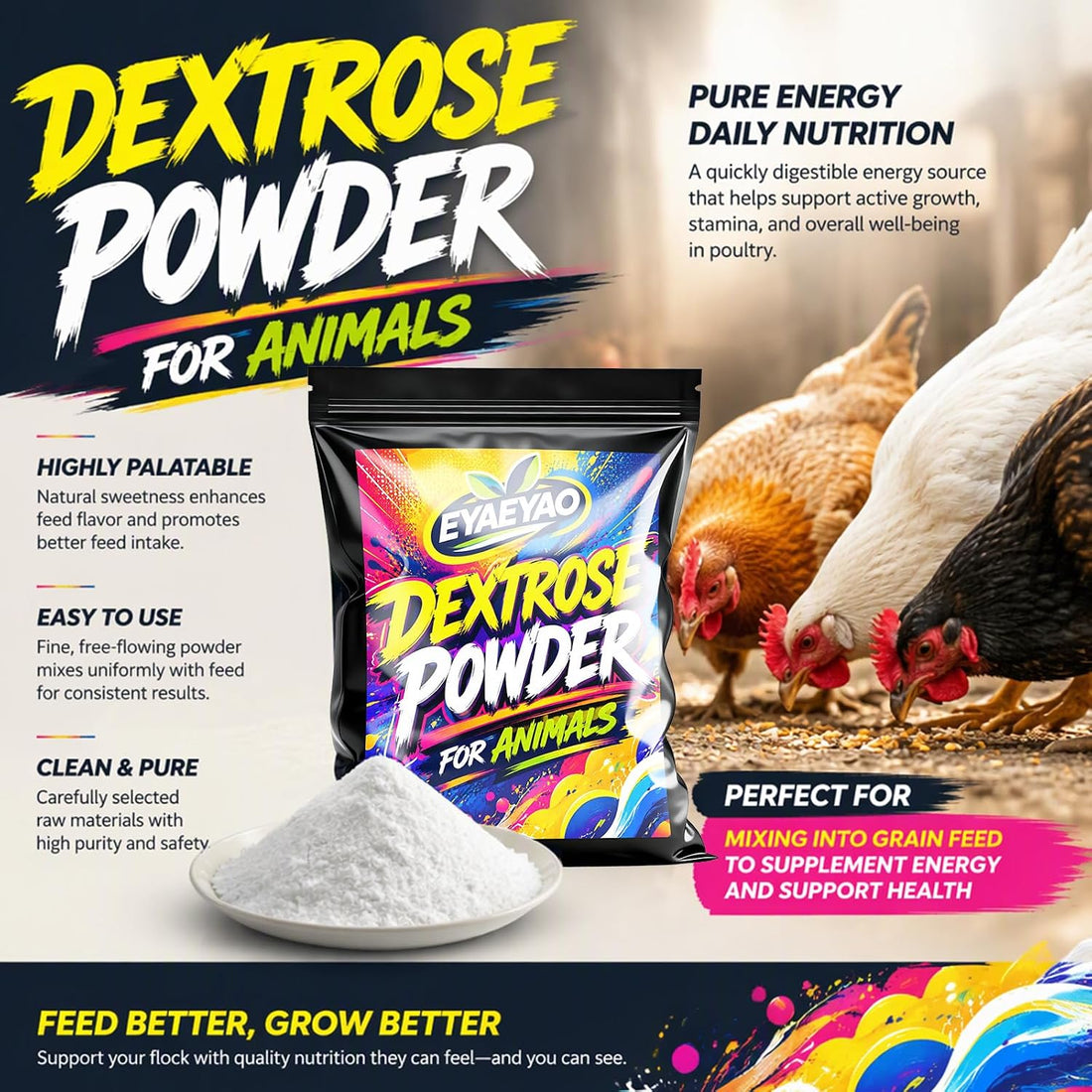 Glucose Powder for Dogs, Cats, and Small Pets