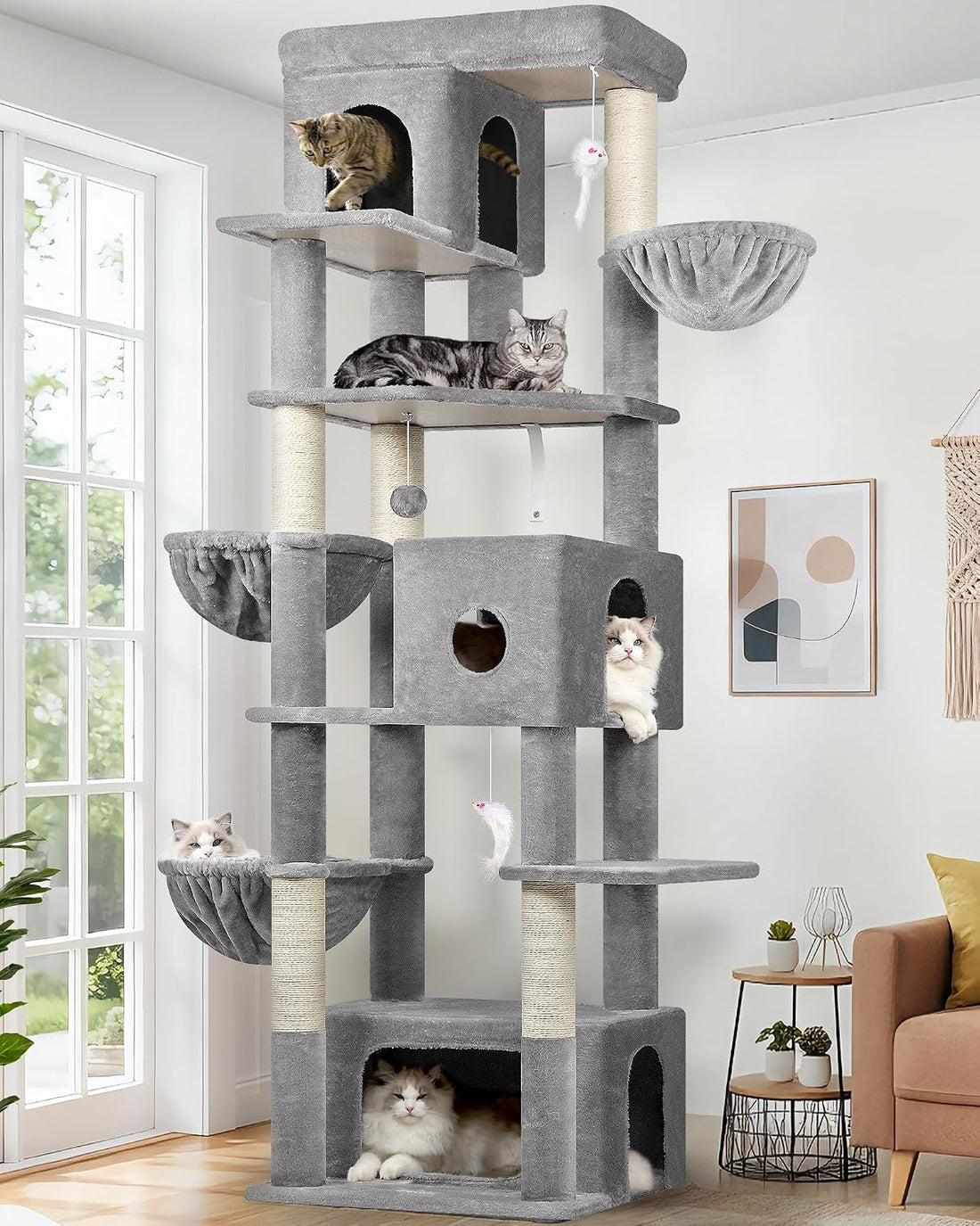 Globlazer Large Cat Tree, 80in Tall Climbing Tower, F80F