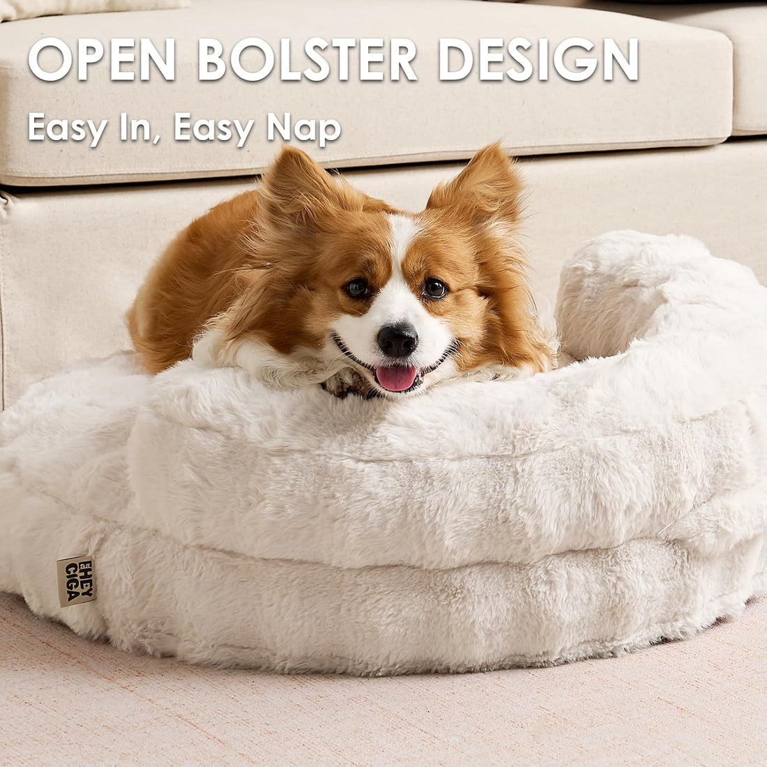 EHEYCIGA Soft Dog Couch Bed for Large Dog