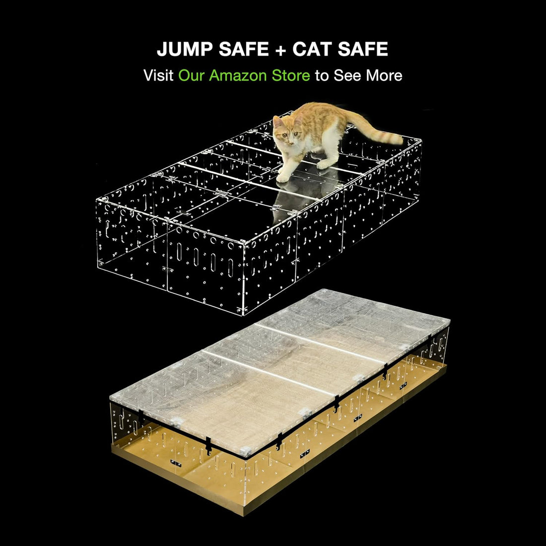 GuineaLoft™ Model-A Acrylic Guinea Pig Cage