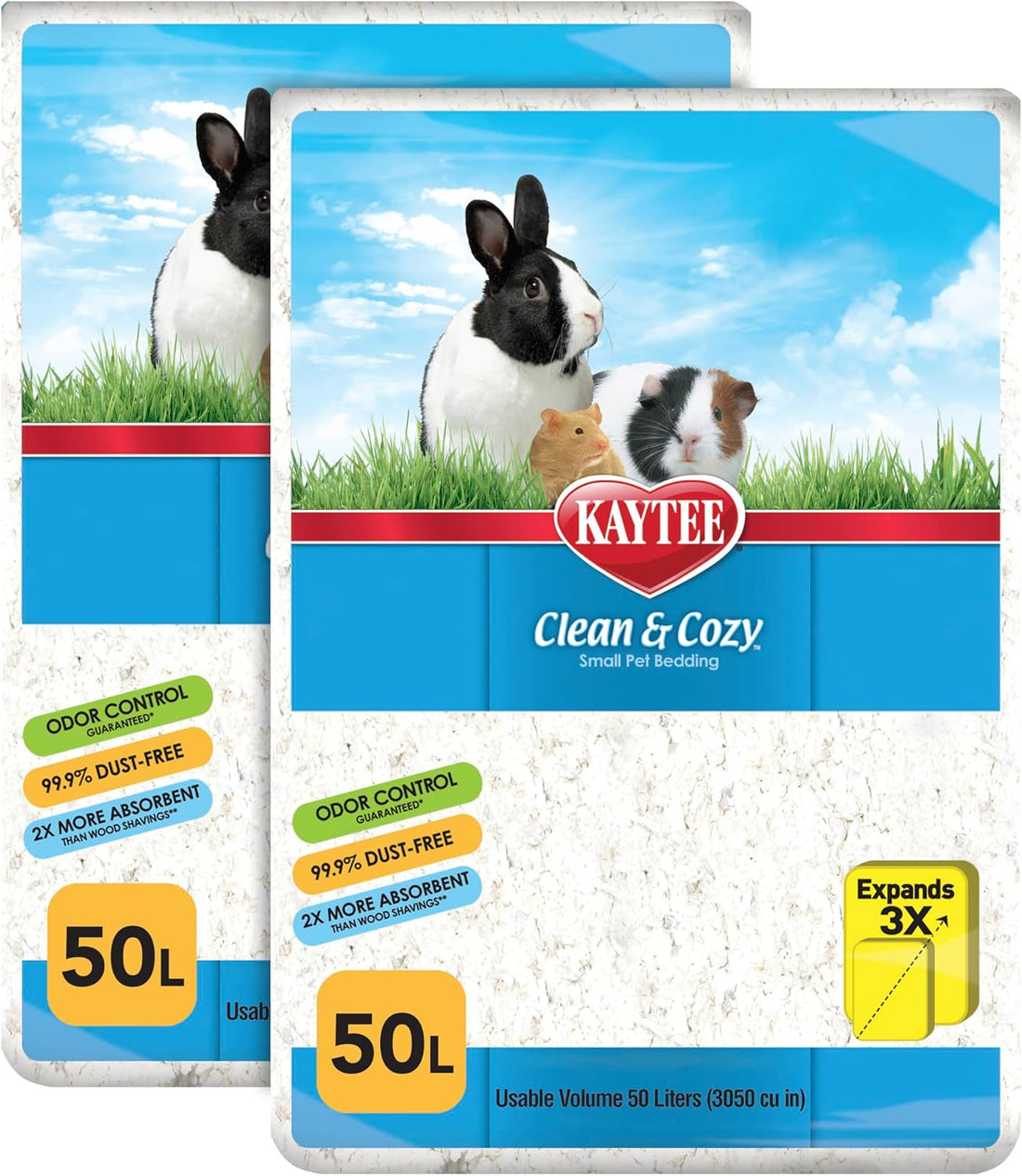 Kaytee Clean & Cozy Paper Bedding for Small Animals, White