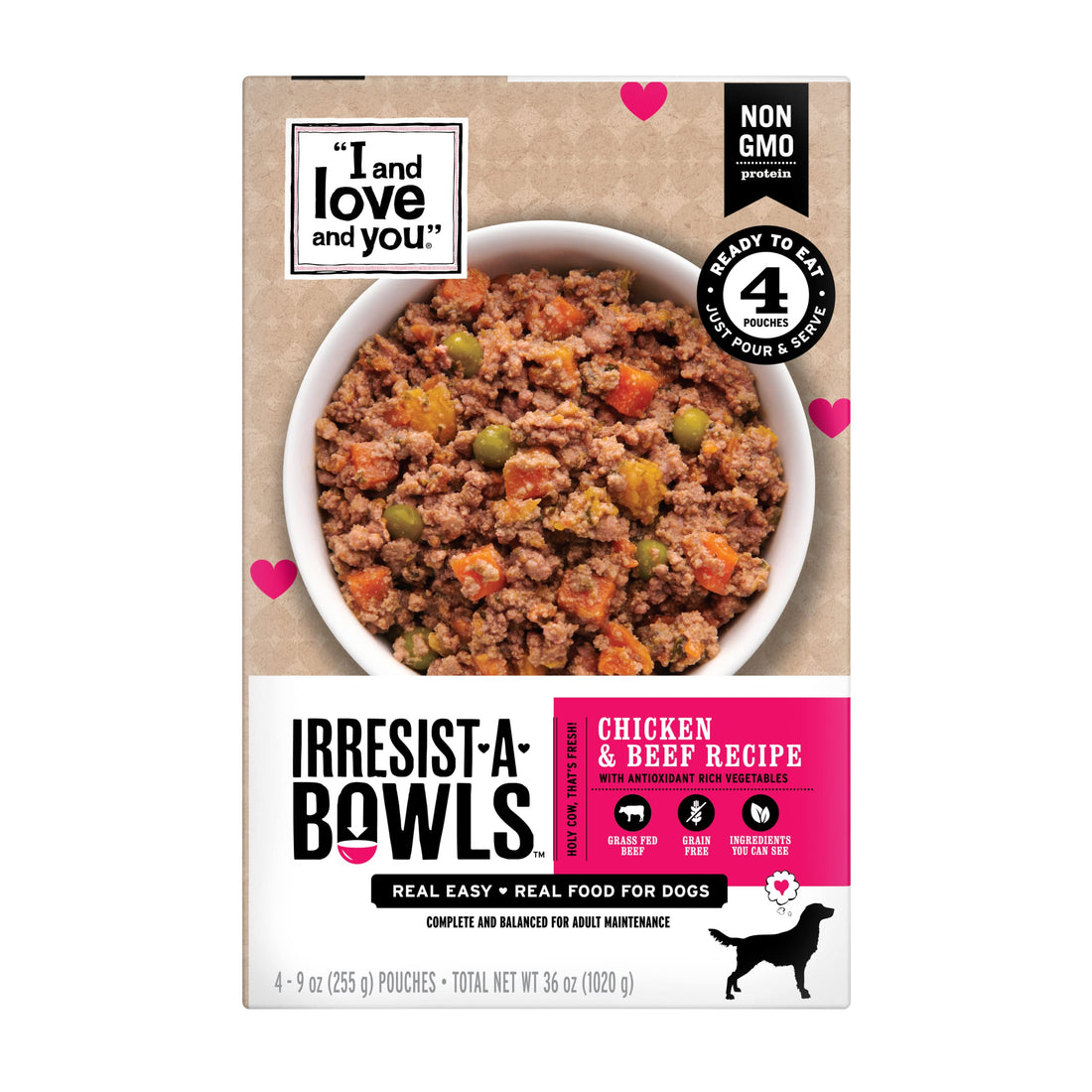 I AND LOVE AND YOU Irresist-a-Bowls Freeze Dried Dog Food