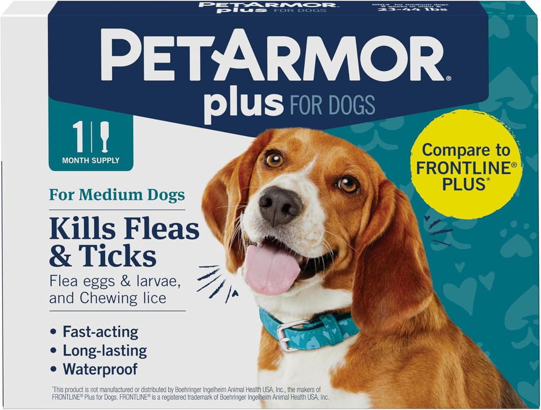 PetArmor Plus Flea & Tick Topical Dogs 5-22 lbs, 1-Month