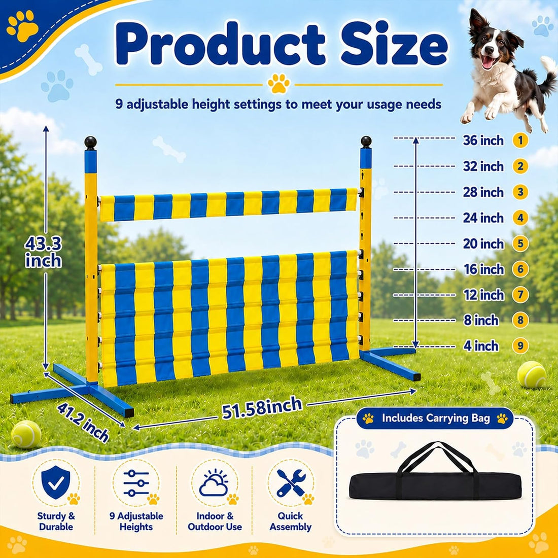 Silipull Dog Agility Jump Set