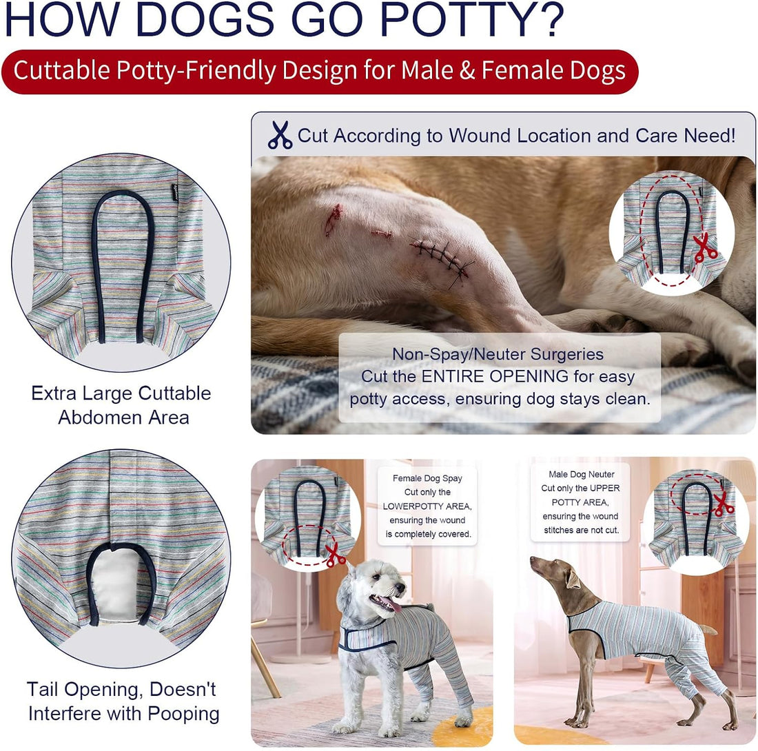 Dog Surgery Recovery Suit Female Spay Male Neuter,Lick Sleeve