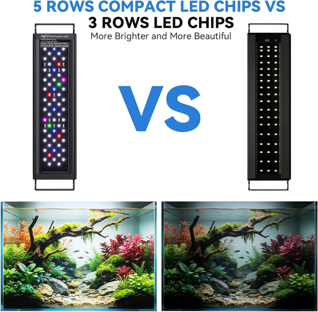 SEAOURA LED Aquarium Light for Plants, 18-24 Inch