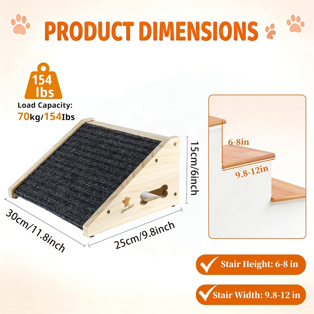 Small Dog Ramp for Couch & Low Bed