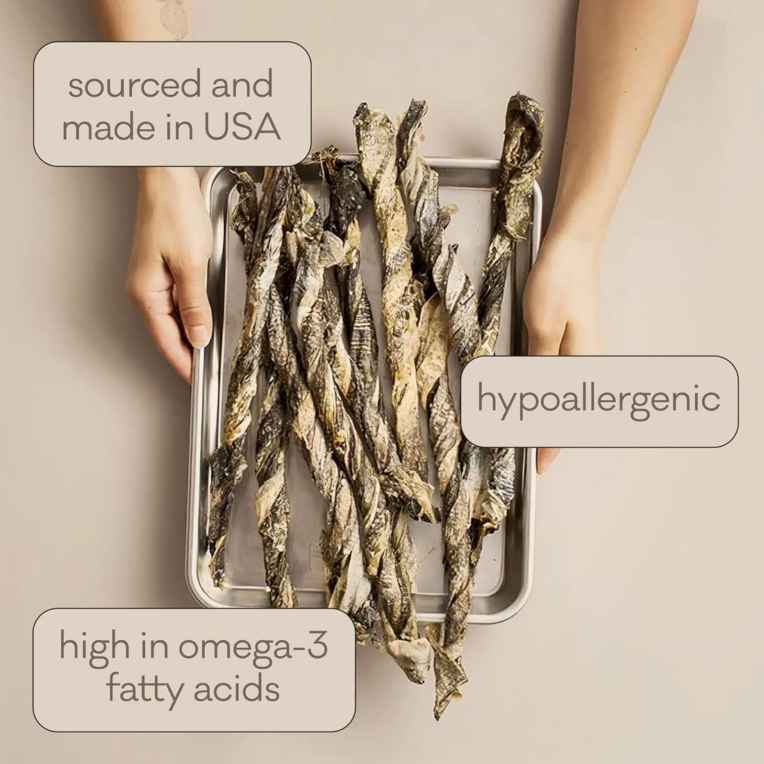 Polkadog Cod Skins for Dogs - Single Ingredient